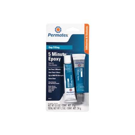 Permatex Permapoxy 5 Minute General Purpose Clear .6oz Tubes, carded 84201